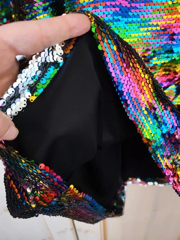 ASOS Rainbow sequin top