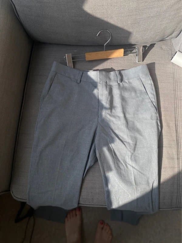 New Look Newlook Mens grey formal trouser