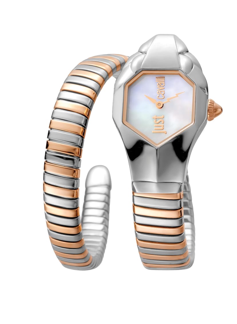 Just Cavalli Just Cavalli Women's Septagon Fashion Champagne Dial Watch in Silver - 1