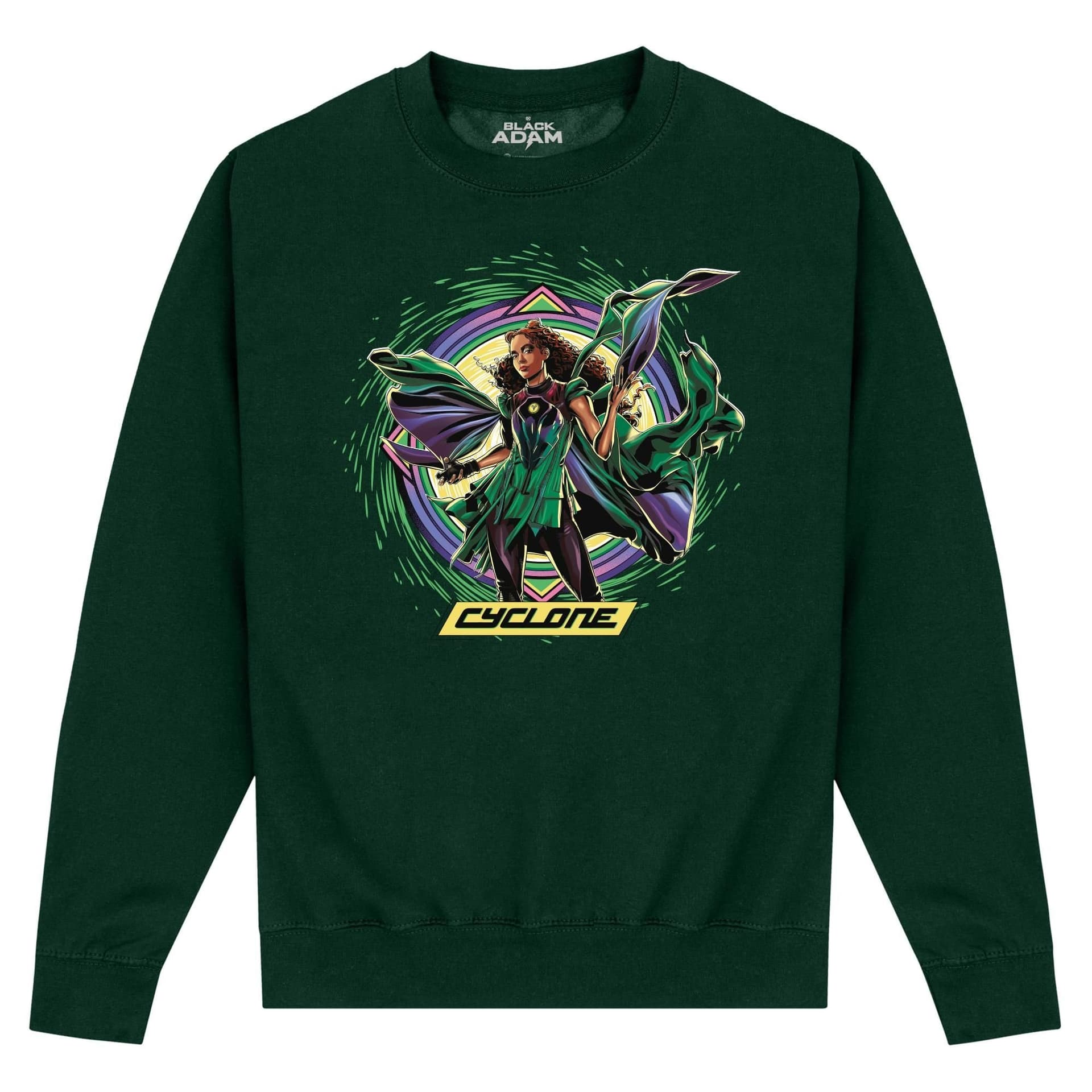 Black Adam Black Adam Men's Cyclone Sweatshirt in Bottle Green