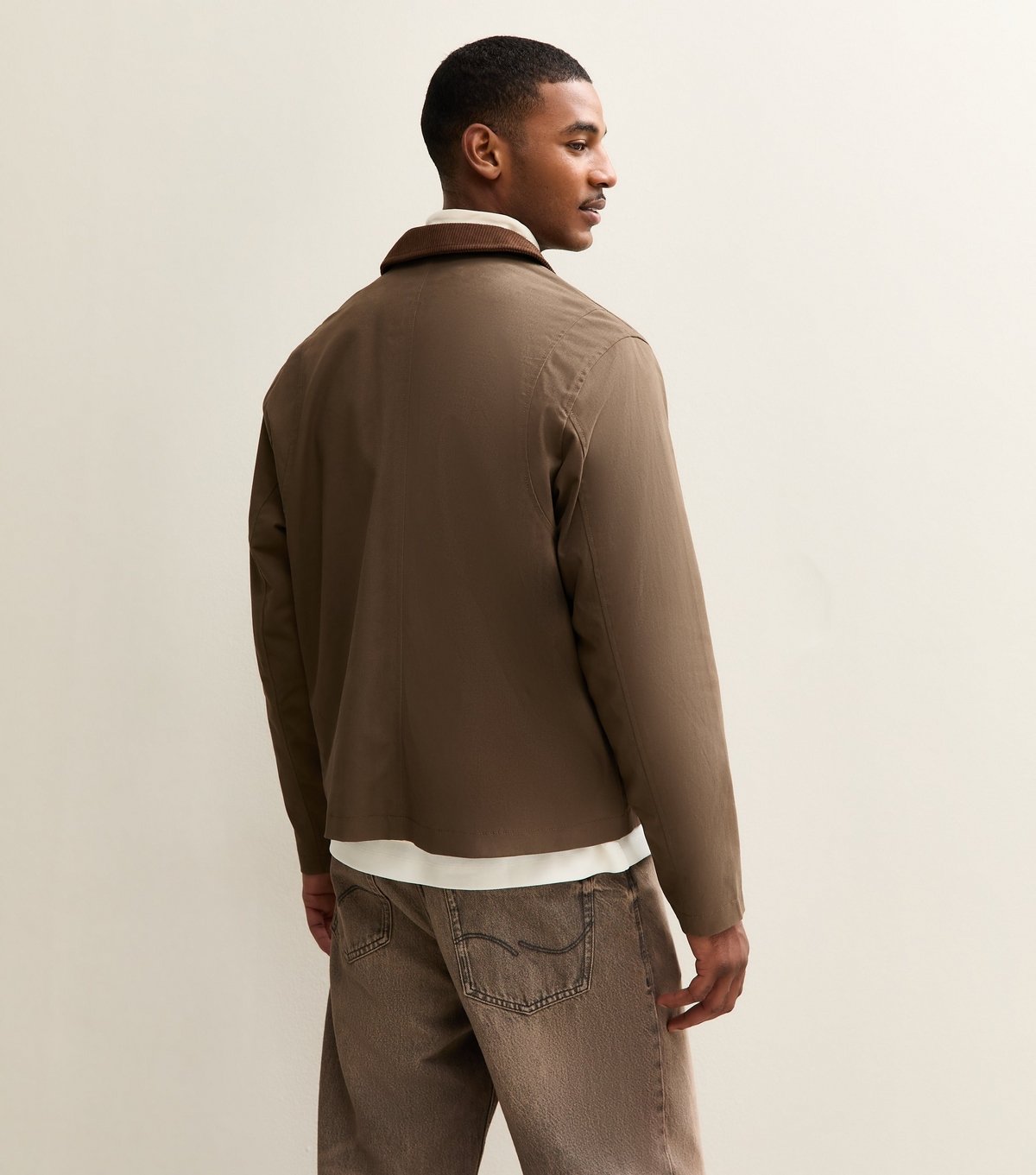 jack & jones Men's Mid Brown Regular Worker Jacket Jack & Jones New Look - 4