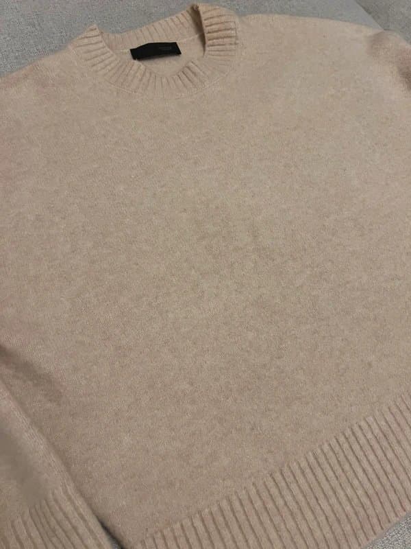 Zara Zara beige crew neck knitted jumper perfect condition