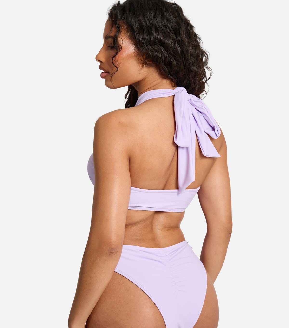 Public Desire Women's Light Purple Flower Detail Bikini Bottoms Public Desire New Look - 4