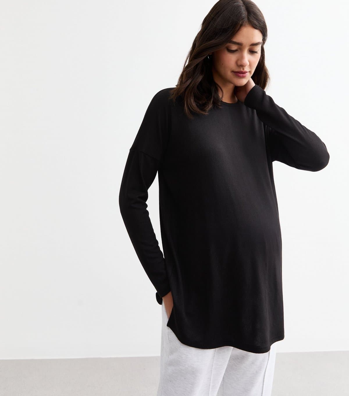 New Look New Look Black Maternity Long Sleeve Top