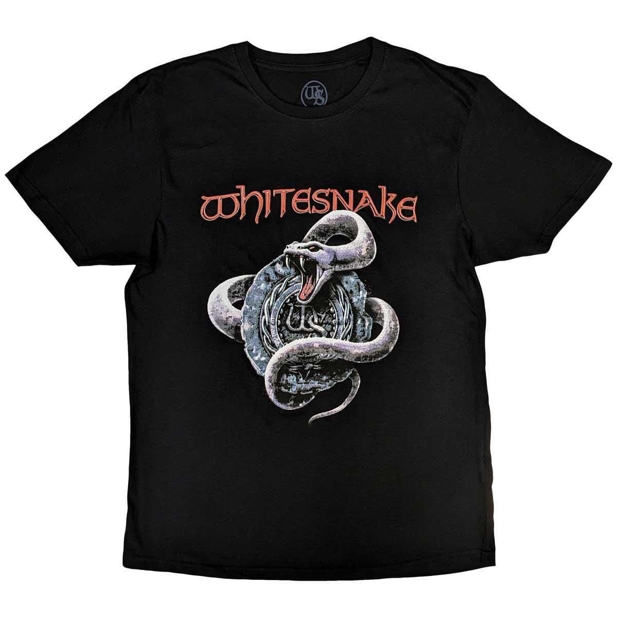 Whitesnake Whitesnake Men's Snake Cotton T-Shirt in Black