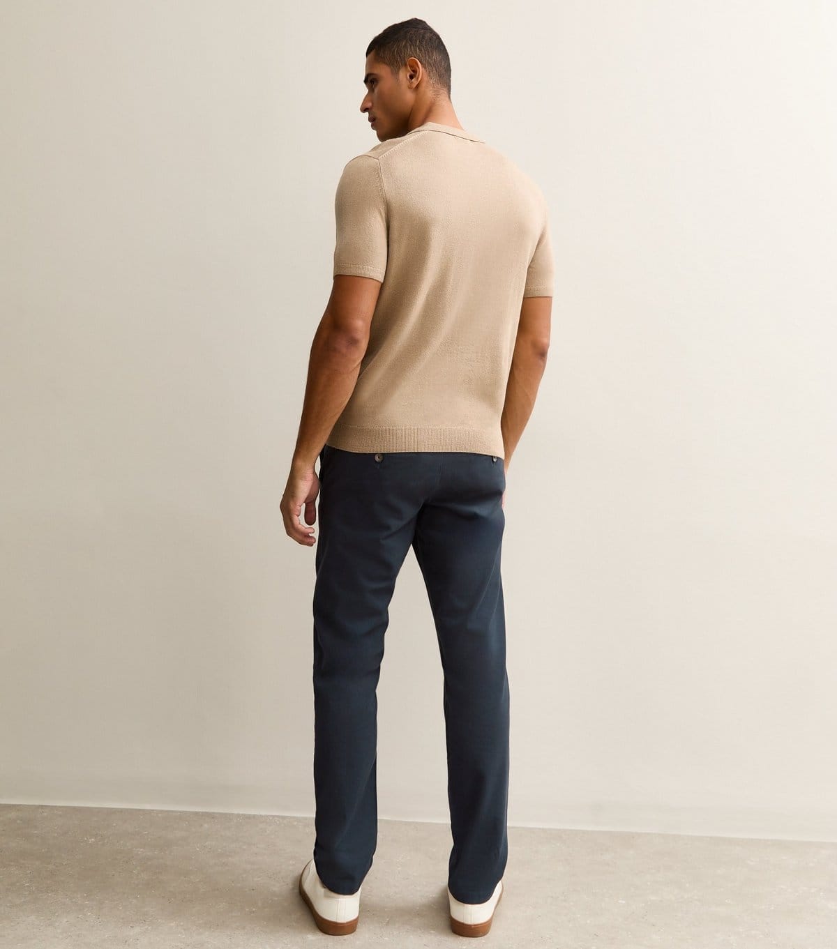 New Look Men's Navy Slim Chino Trousers New Look - 4