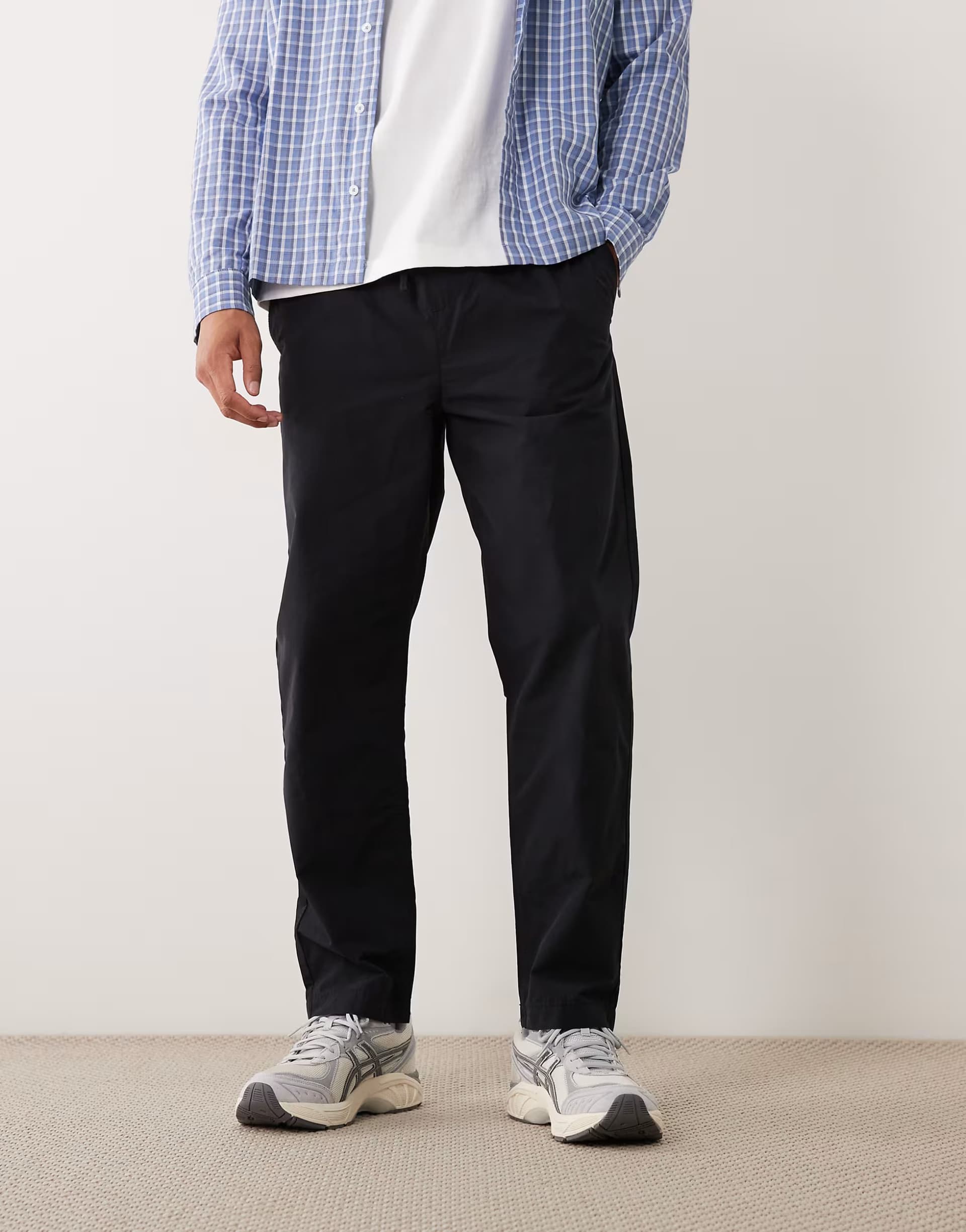 ASOS New Look pull on trousers in black