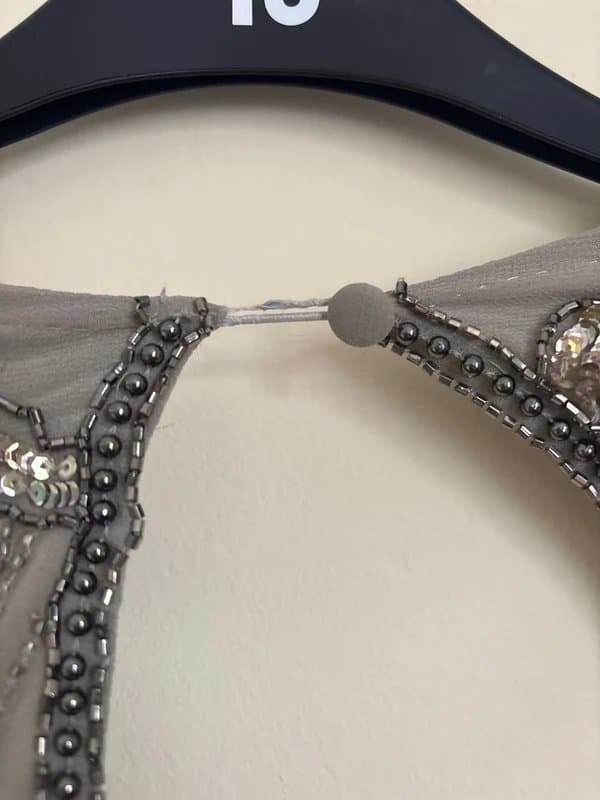 ASOS Heavily embellished draped sequin ASOS mini dress 18