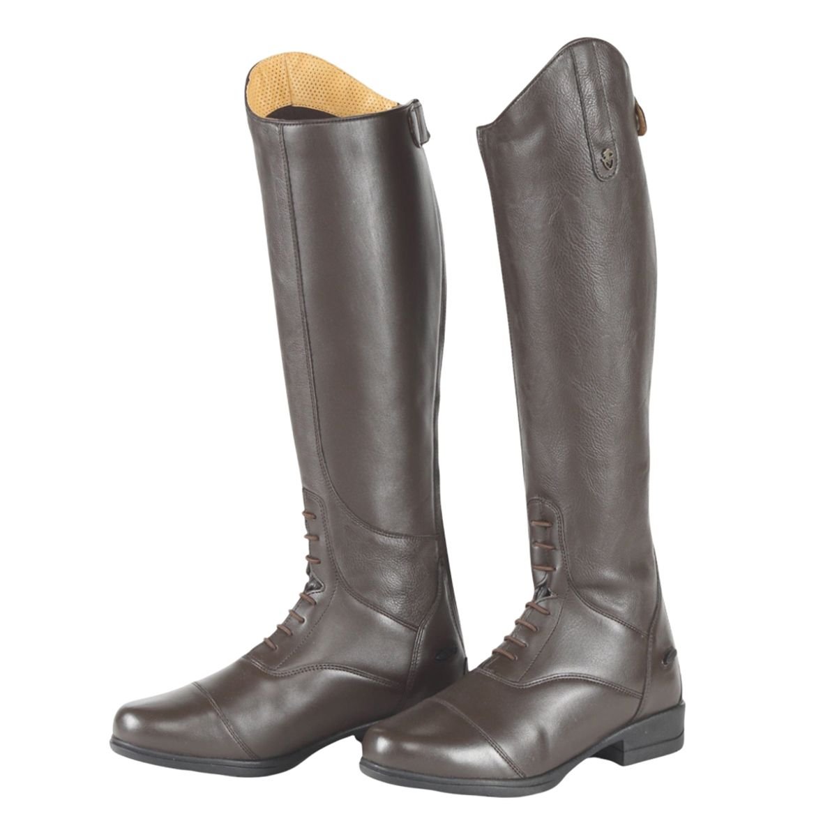 Moretta Moretta Women's Gianna Leather Long Riding Boots in Brown - 3