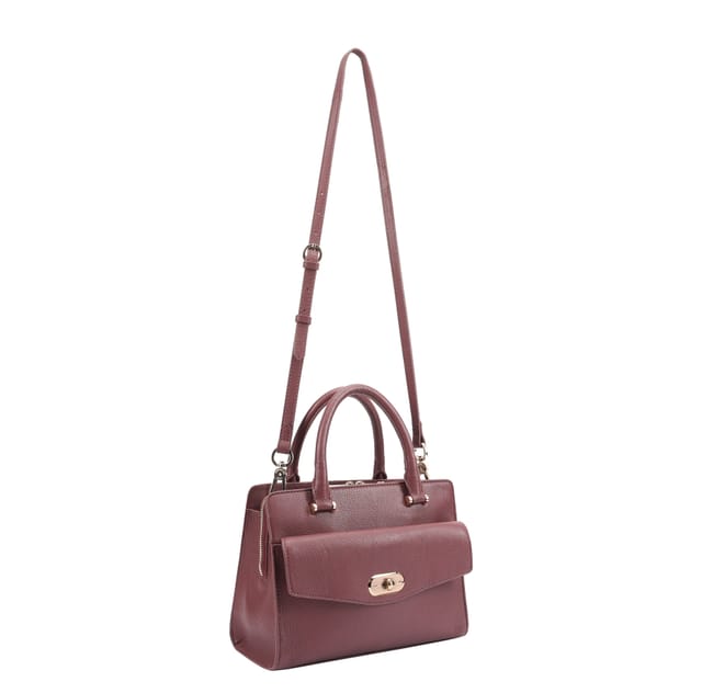 Paul Costelloe Paul Costelloe Women's Eliza Leather Cross Body Bag in Purple - 3