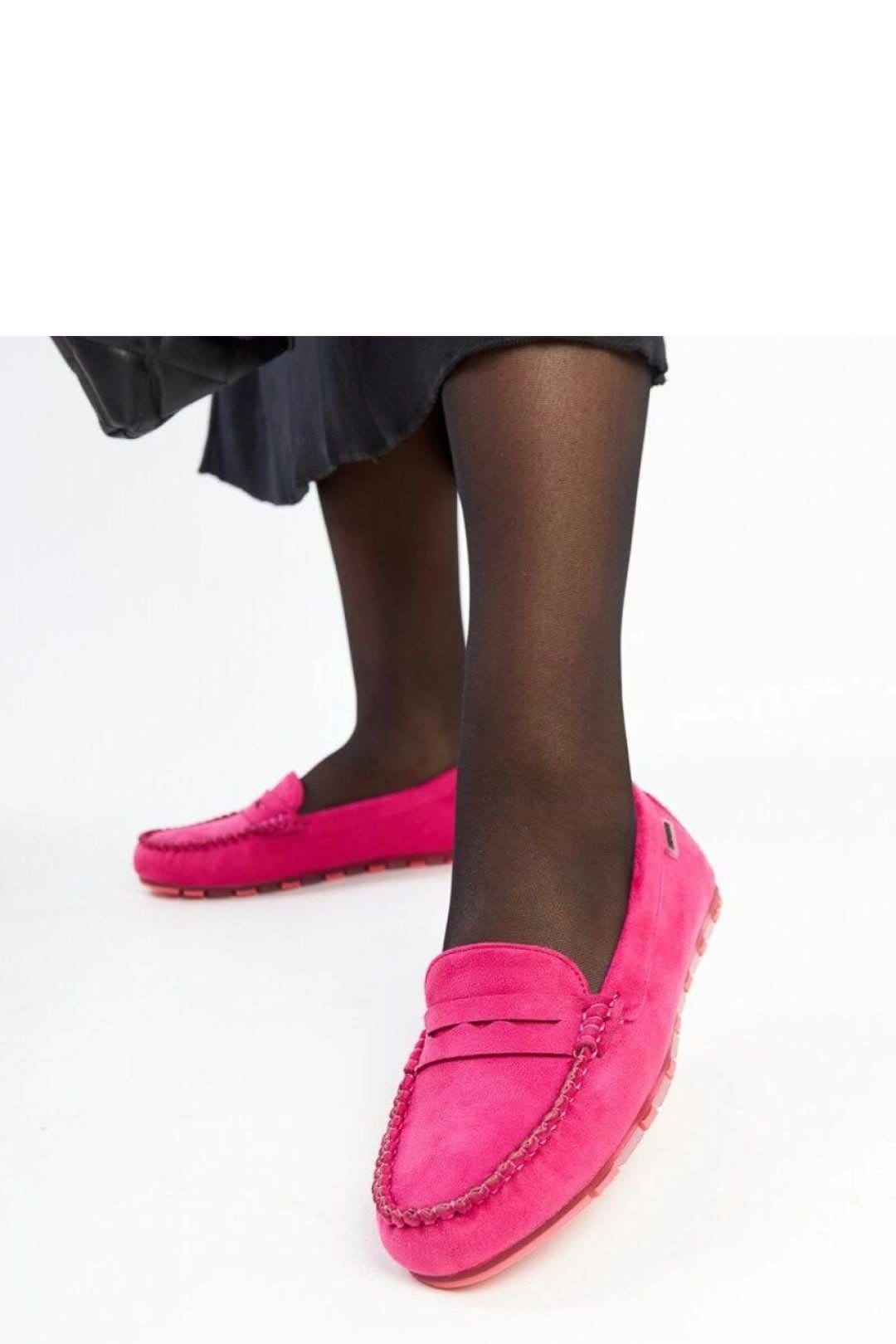 Love Lace Love Lace Women's Nafisah Dark Pink Suede Flat Slip On Loafers Rubber Sole - 4