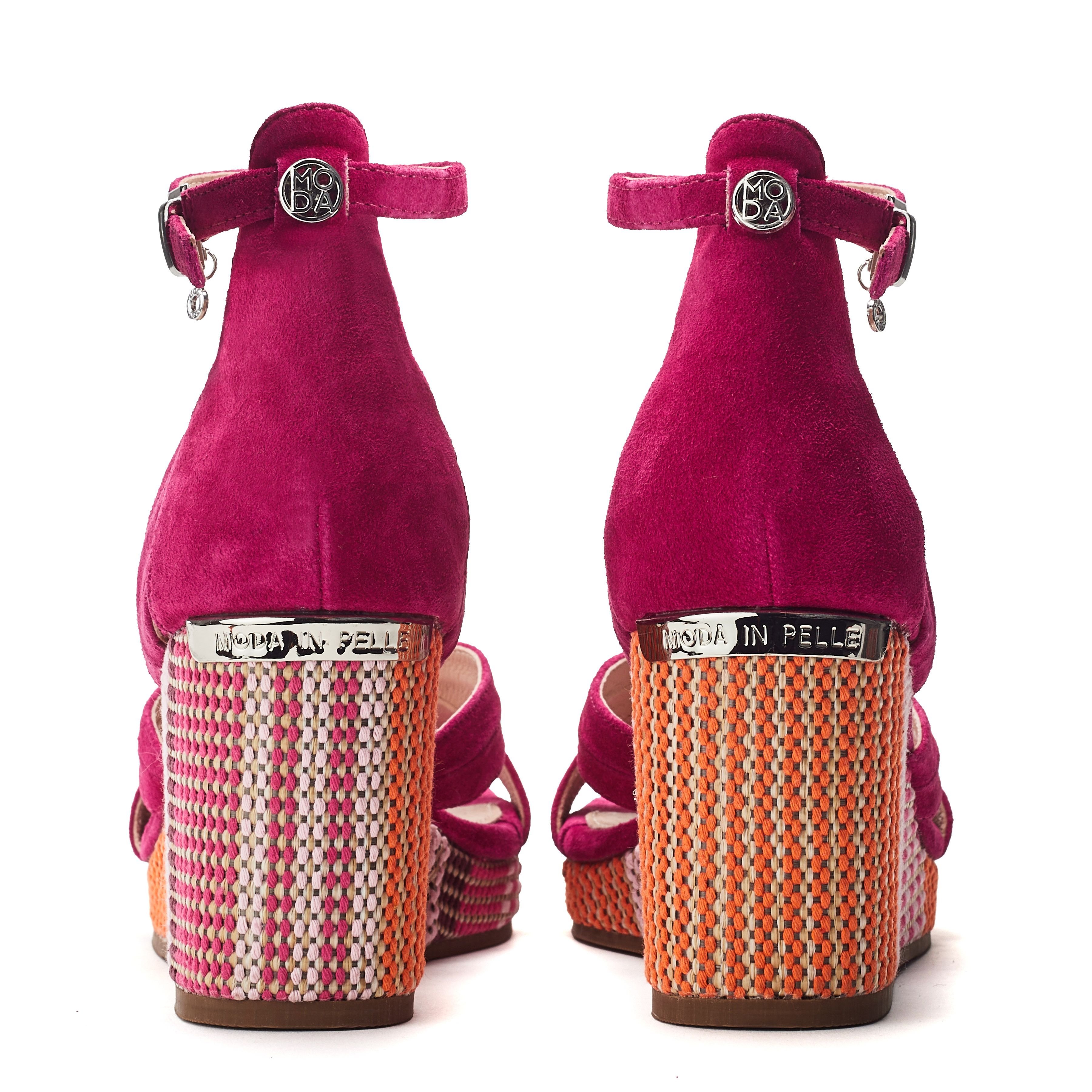 Moda In Pelle Moda In Pelle Women's 'May' Suede Wedges in Pink - 3