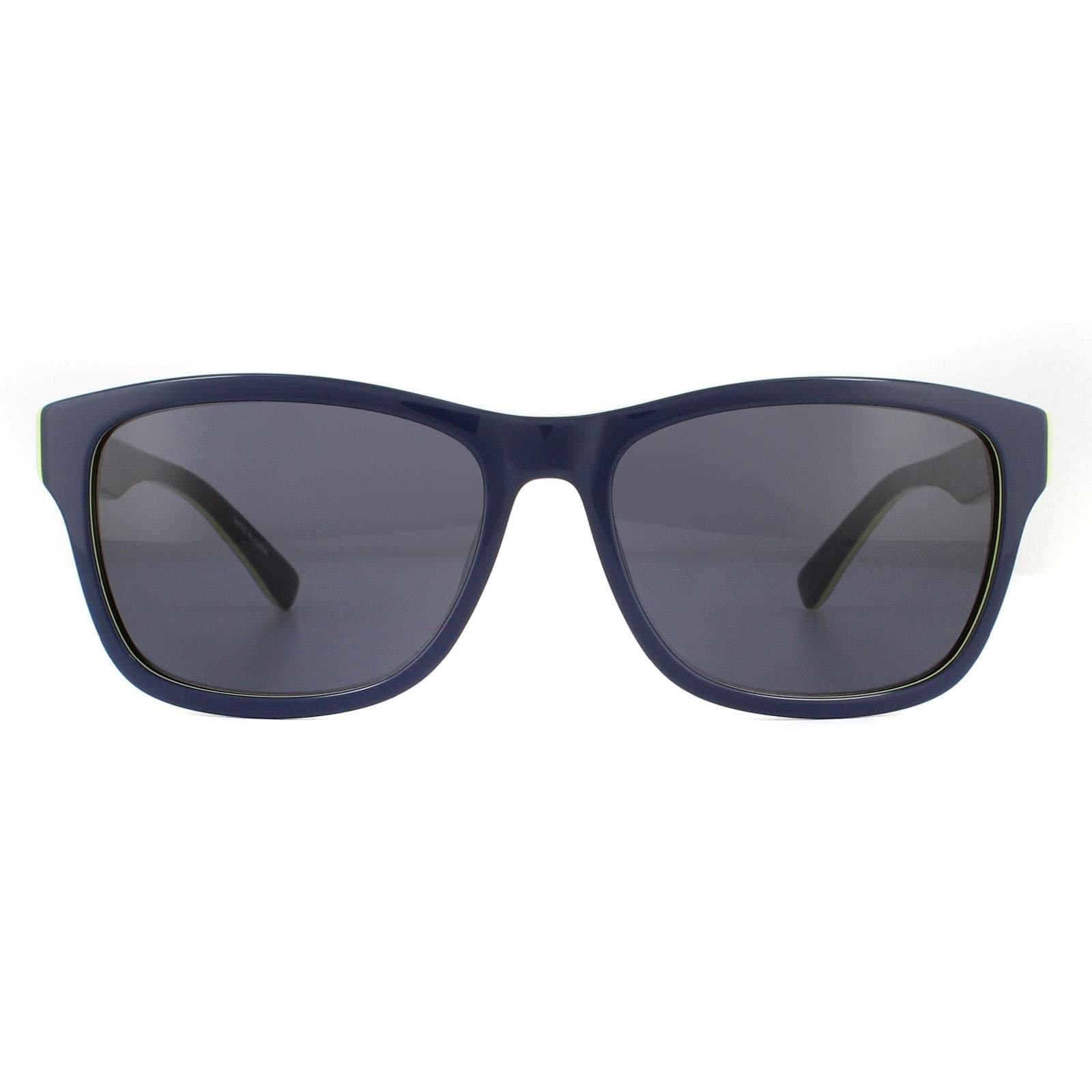 Lacoste Lacoste Men's Rectangle Blue Grey Sunglasses