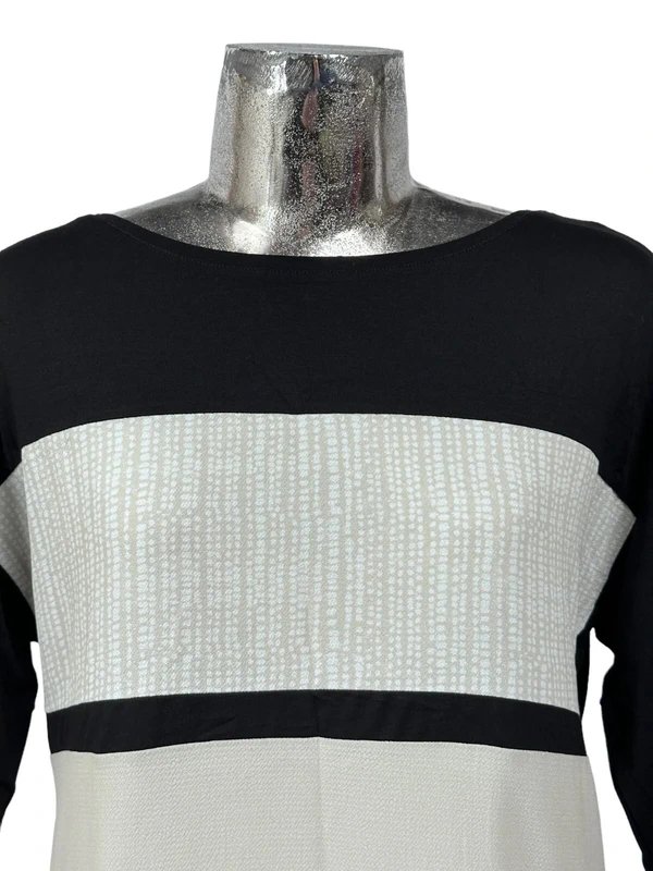 Bianca Bianca womens top black mix t-shirt sequins stretch new size uk s 10 eu38 rrp£72 - 1