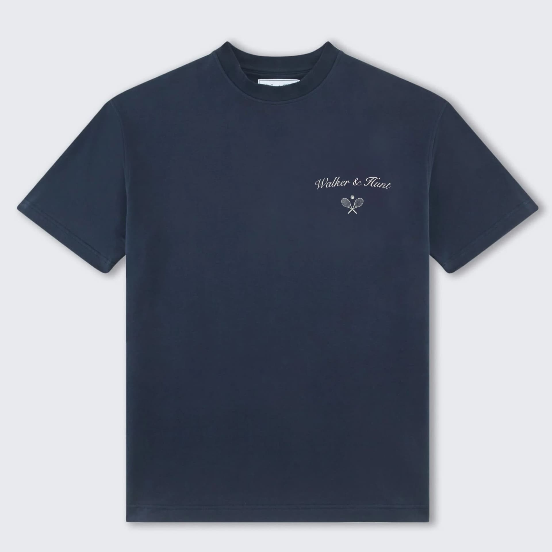 Walker & Hunt Walker & Hunt Men's St Tropez Tennis Club Tee in Navy