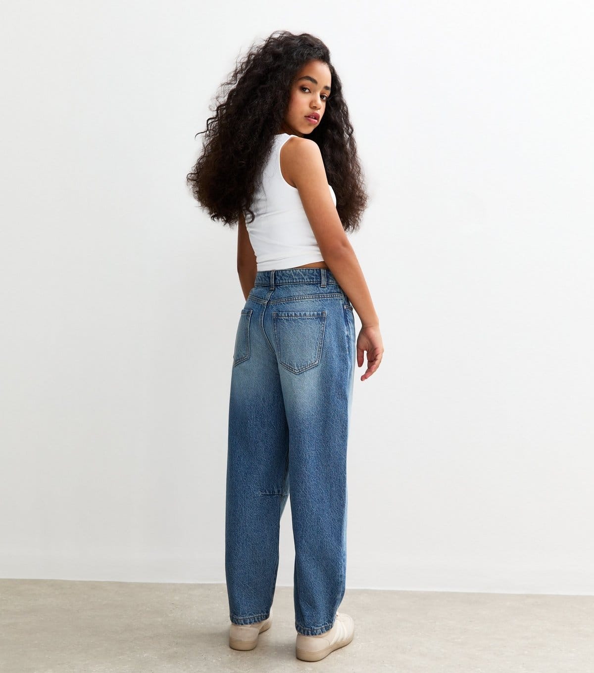 New Look Girls' Blue Balloon Jeans New Look - 4
