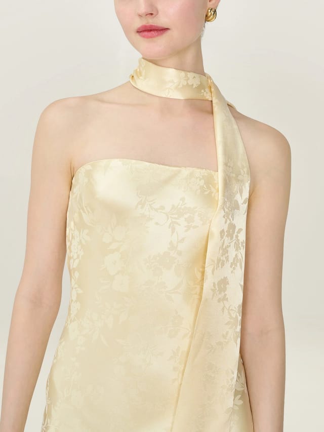 OMNES Scarlett Scarf in Double Cream - 2