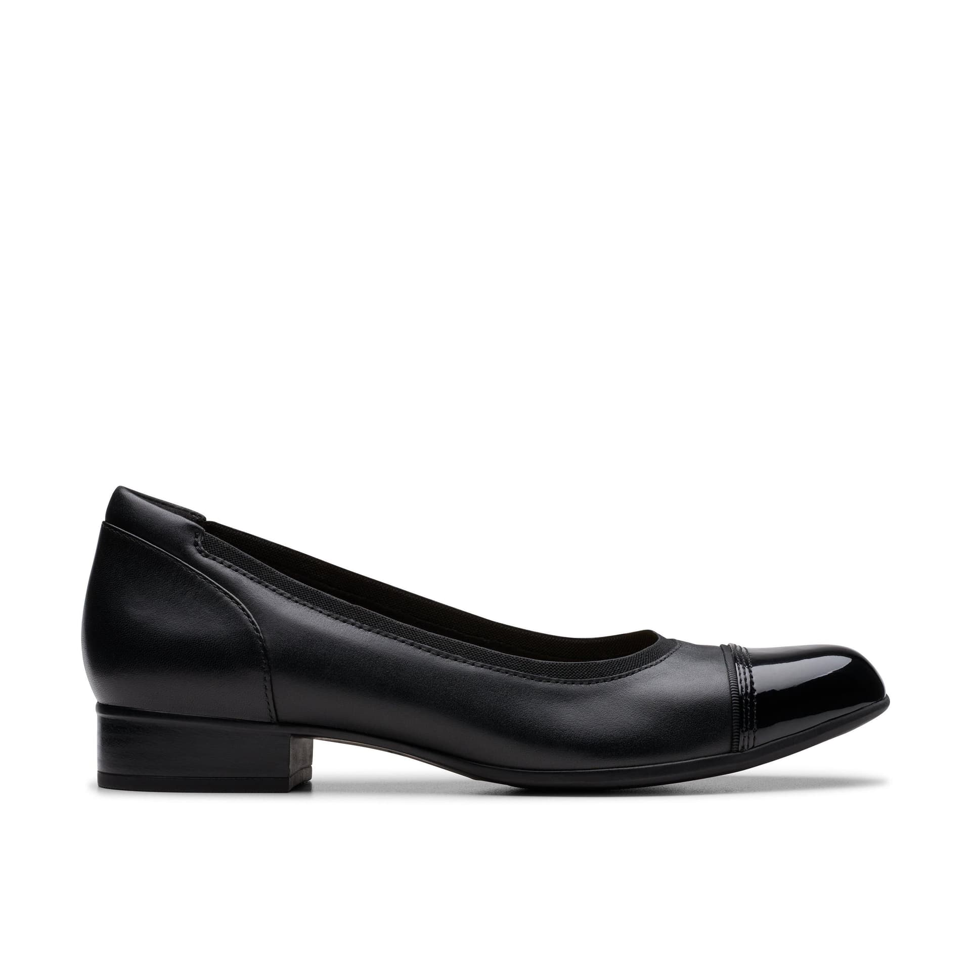 Clarks Clarks Women's Krystine May Black Leather Slip Ons, Ballet Pumps