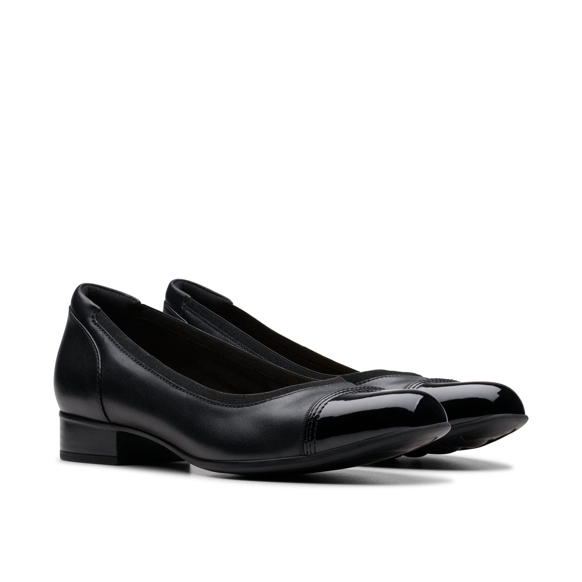 Clarks Clarks Women's Krystine May Black Leather Slip Ons, Ballet Pumps - 4