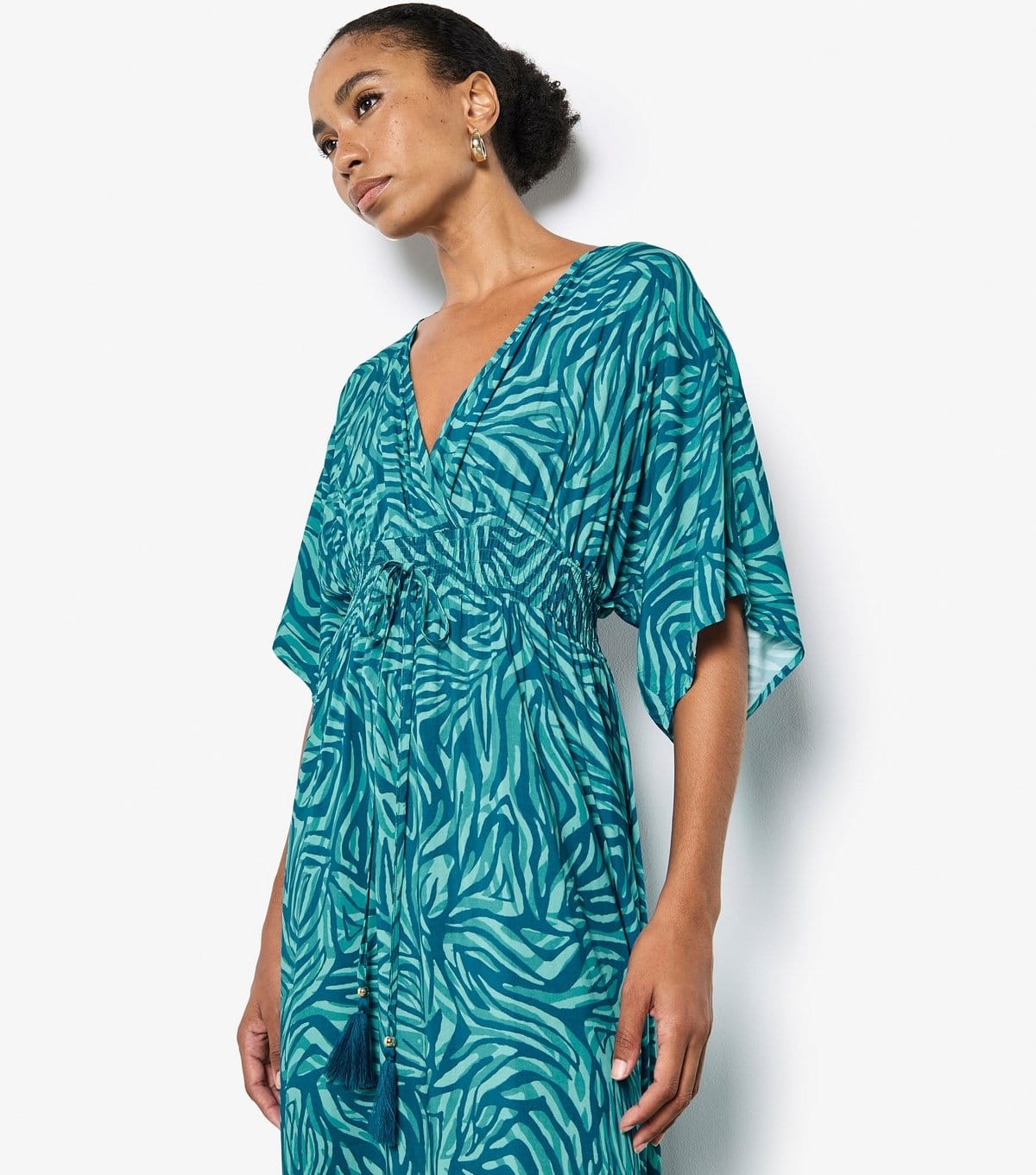 Apricot Women's Blue Zebra Print Kimono Dress Apricot New Look - 4
