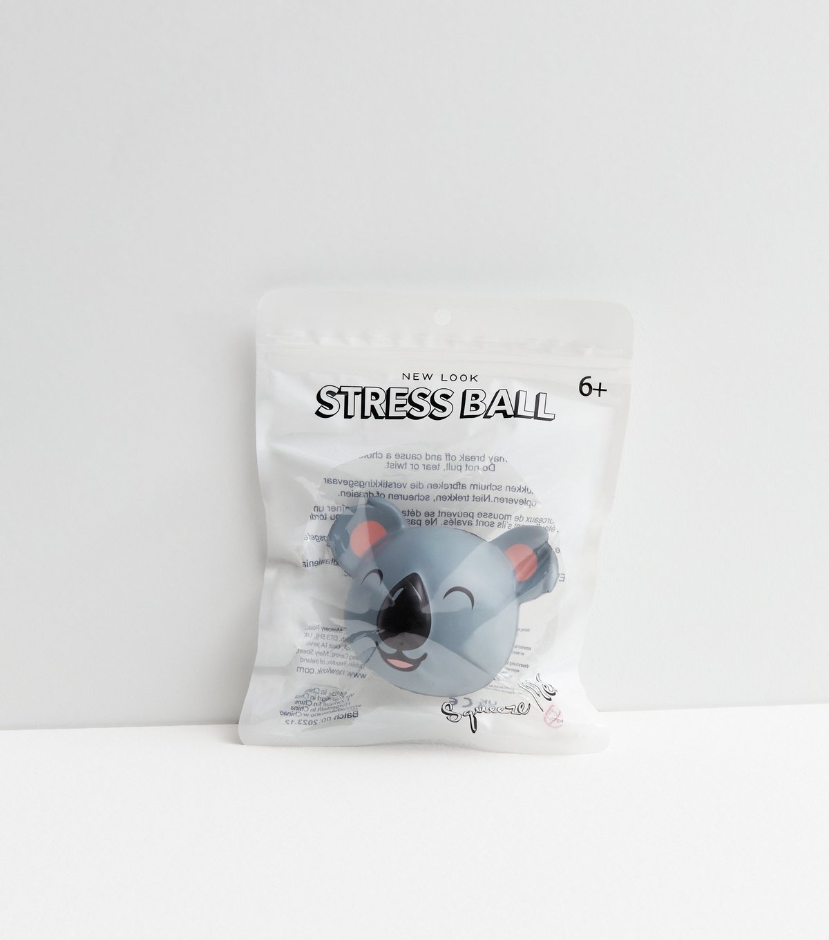 New Look Pale Grey Koala Head Stress Ball New Look - 3
