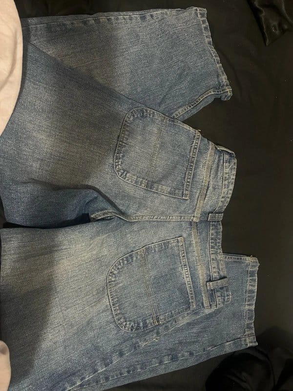 Bershka Blue Baggy Fit Jeans