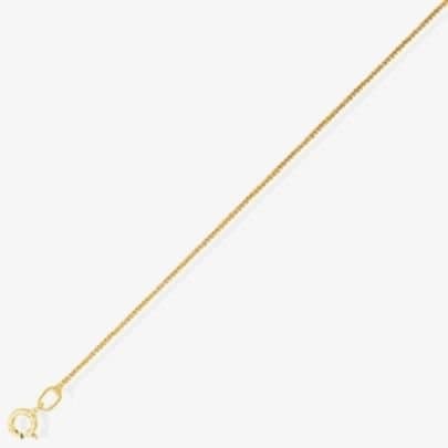 T.H.Baker T.H.Baker Women's 9ct Yellow Gold 18inch Fine Curb Chain ST-CN025-18