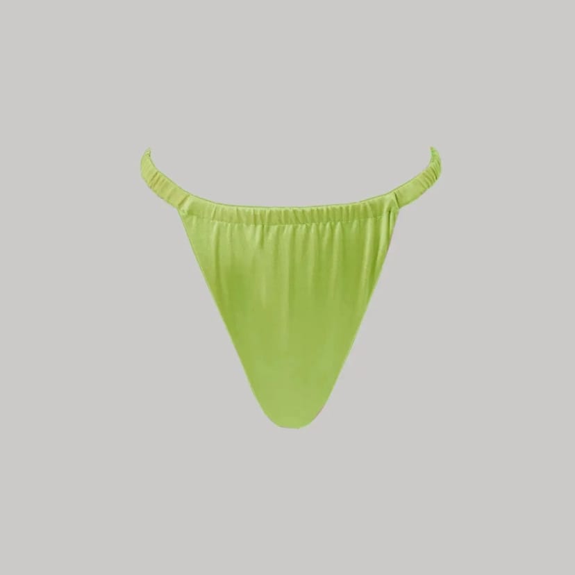 Decolet the Label Decolet the Label Women's Sofia Bikini Bottoms in Chartreuse in Lime - 1