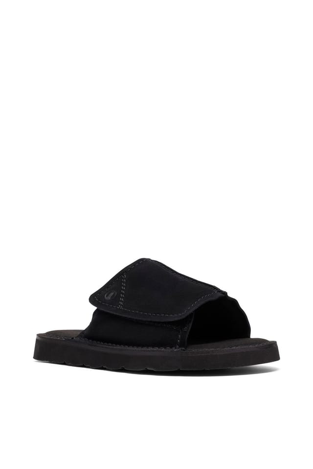 Clarks Clarks Men's Solsbury Slide Suede Mule Black - 2