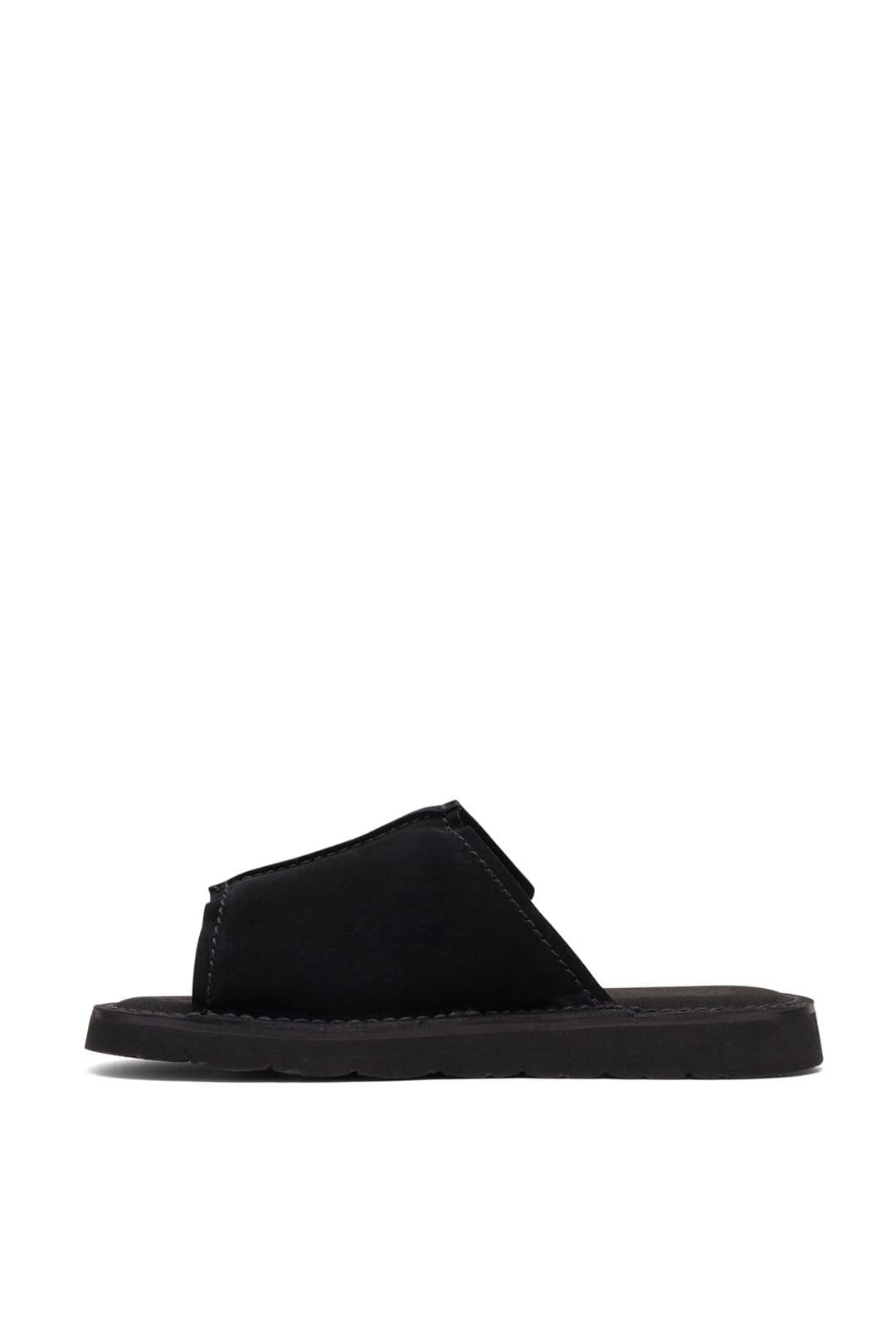 Clarks Clarks Men's Solsbury Slide Suede Mule Black - 4