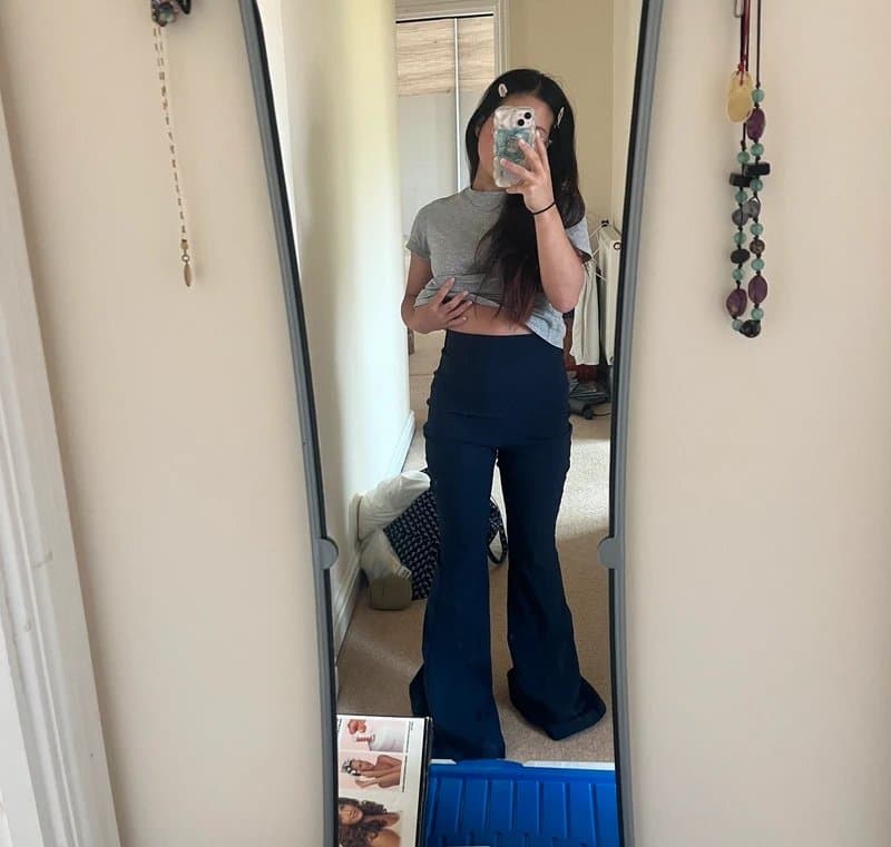 ASOS asos luxe super high waisted flare trousers