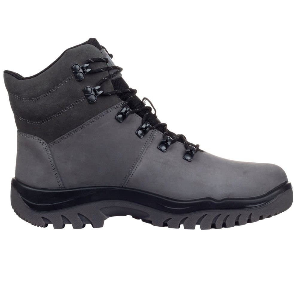 4F 4F Men's H255 Leather Hiking Boots in Grey