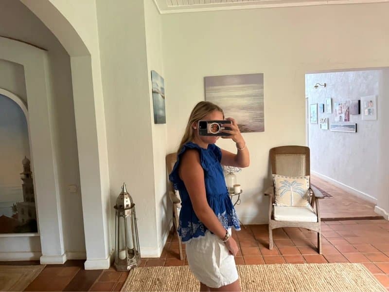 New Look Blue new look blouse