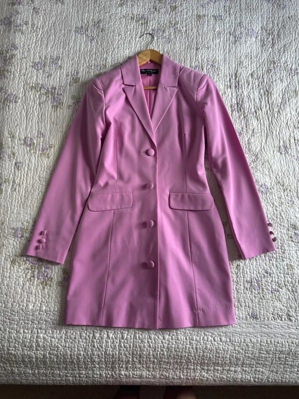 Miss Selfridge Miss Selfridge Mauve Pink Blazer Dress – Tailored Mini, UK 8