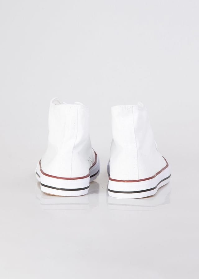 KRISP KRISP Men's Classic High Top Trainers in White - 3