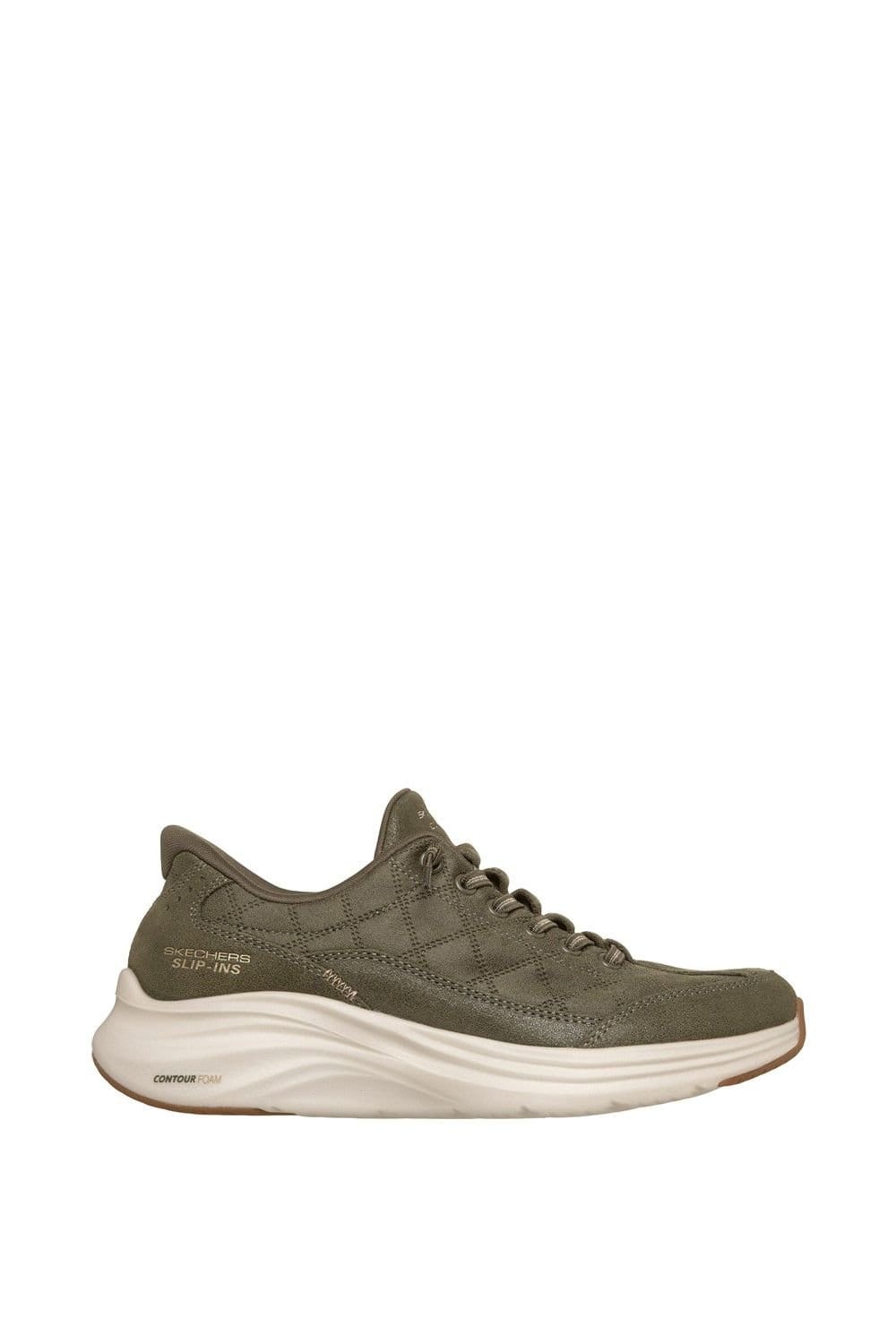 Skechers Skechers Women's Contour Foam - Cozy Fit Natural Ease Trainer in Olive - 4