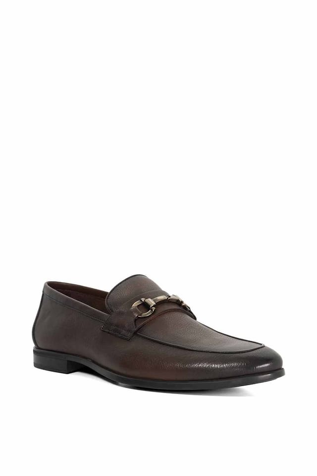 Dune London Dune London Men's Wide Fit 'Seymore' Leather Loafers in Brown - 2