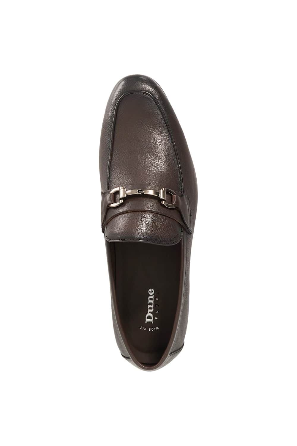 Dune London Dune London Men's Wide Fit 'Seymore' Leather Loafers in Brown - 4