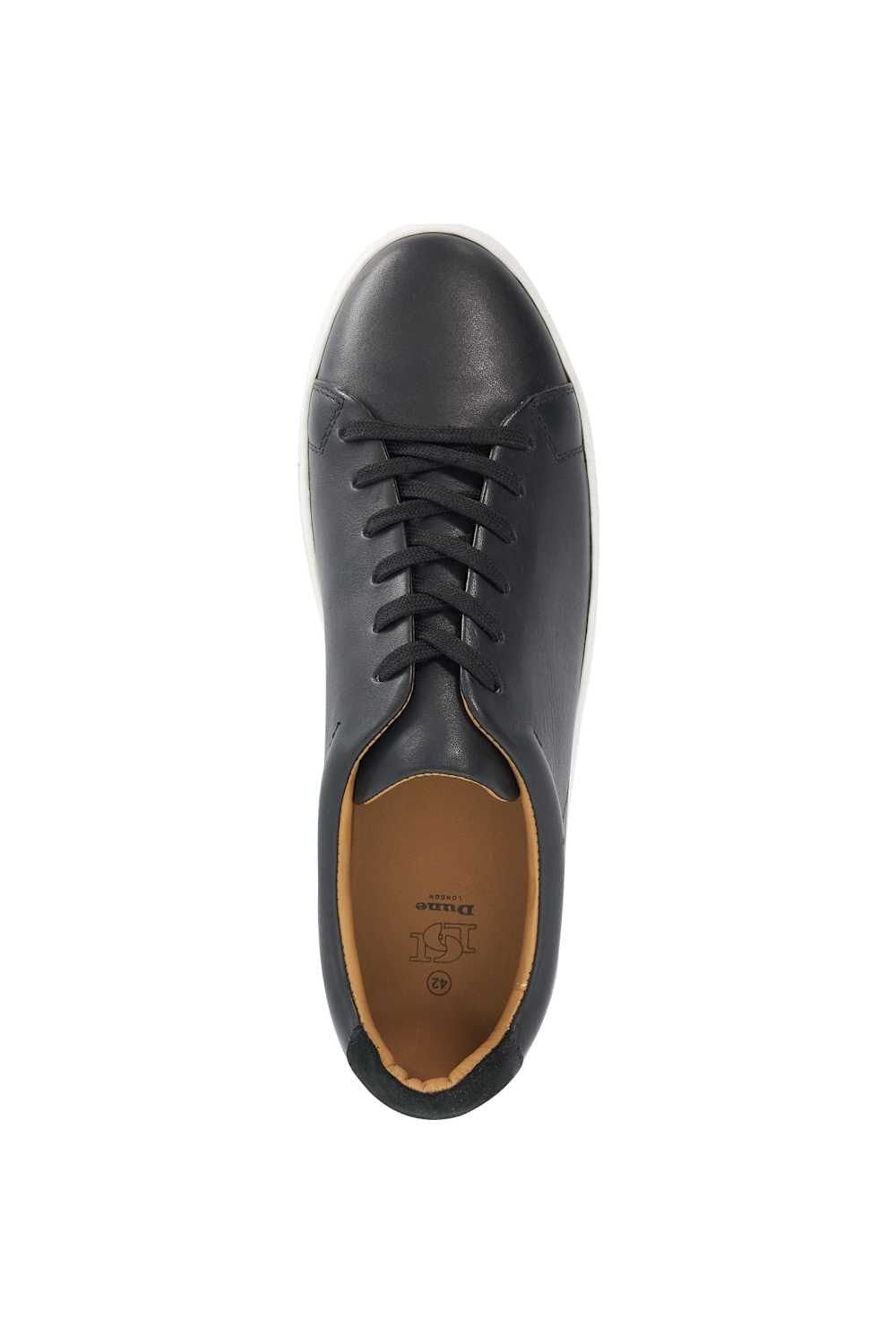 Dune London Dune London Men's 'Trevons' Leather Trainers in Black - 4
