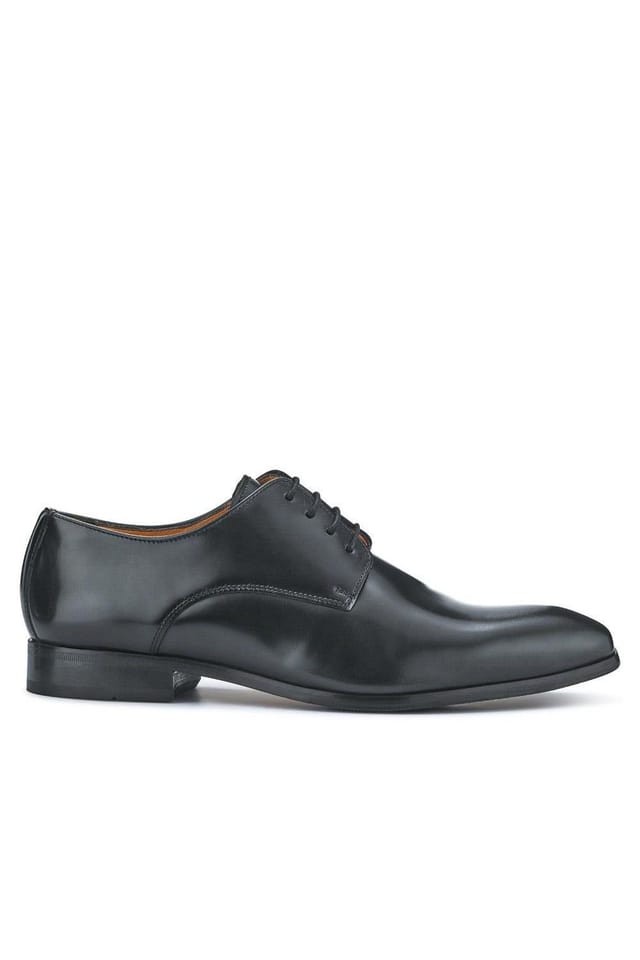 Jones Bootmaker Jones Bootmaker Men's Melvin Leather Oxford Shoes in Black - 3