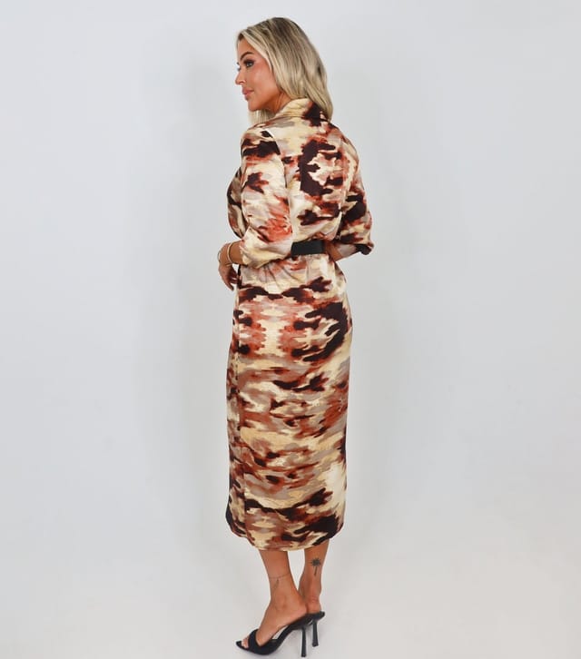 AX Paris Women's Brown Belted Wrap Midi Dress AX Paris New Look - 3