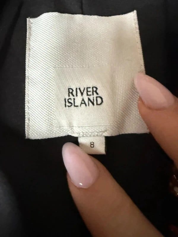 River Island Multi-Colour Tweed Blazer - Size 8