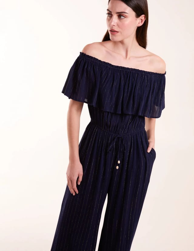 Blue Vanilla Bardot Jumpsuit - 3