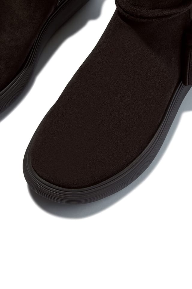 FitFlop FitFlop Women's Iq-Comff Tassel Suede Short Boots Choclate Brown - 2