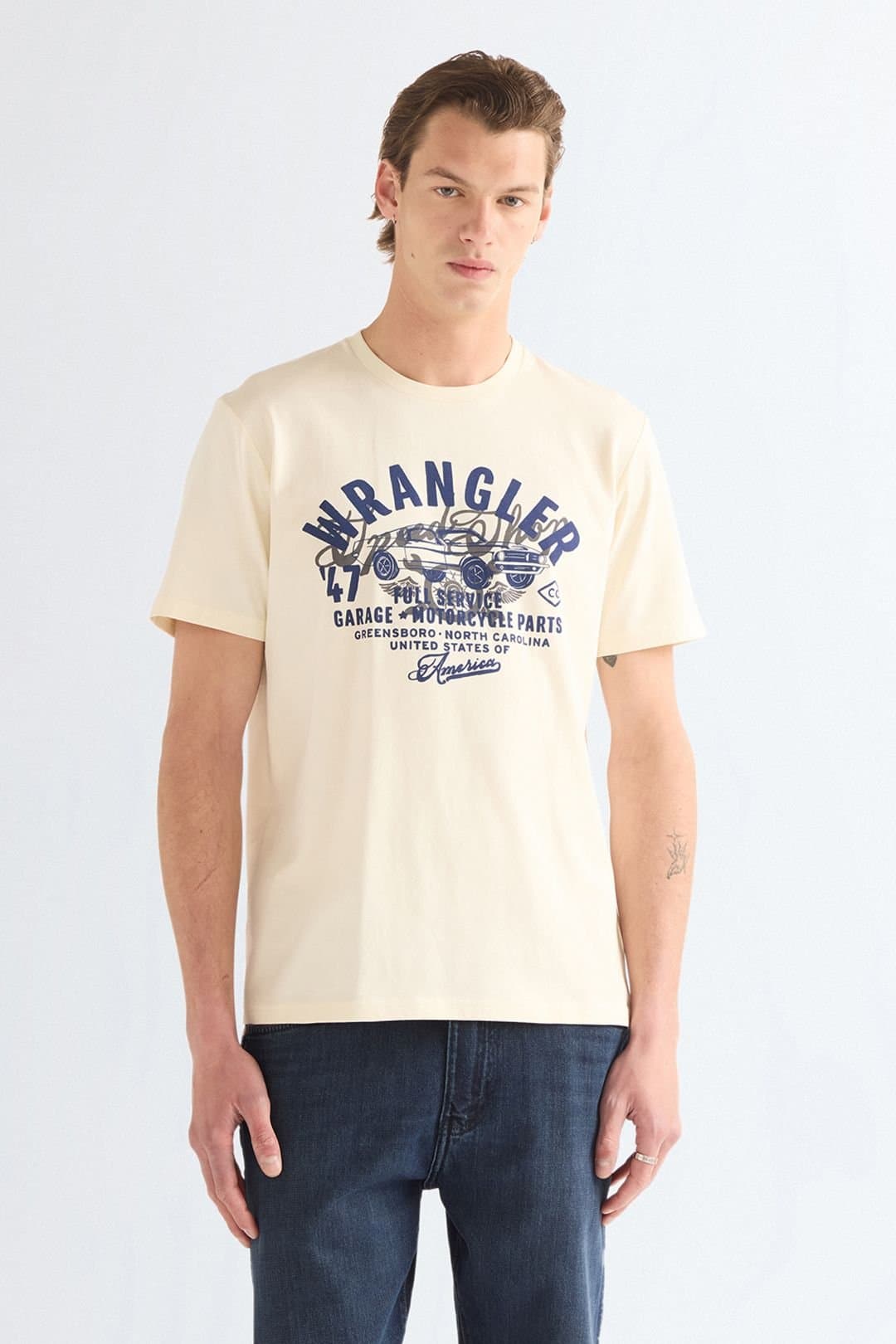 Wrangler Wrangler Men's Americana Tee Antique White