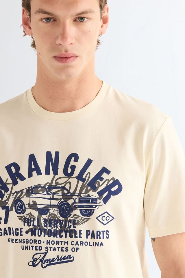 Wrangler Wrangler Men's Americana Tee Antique White - 2