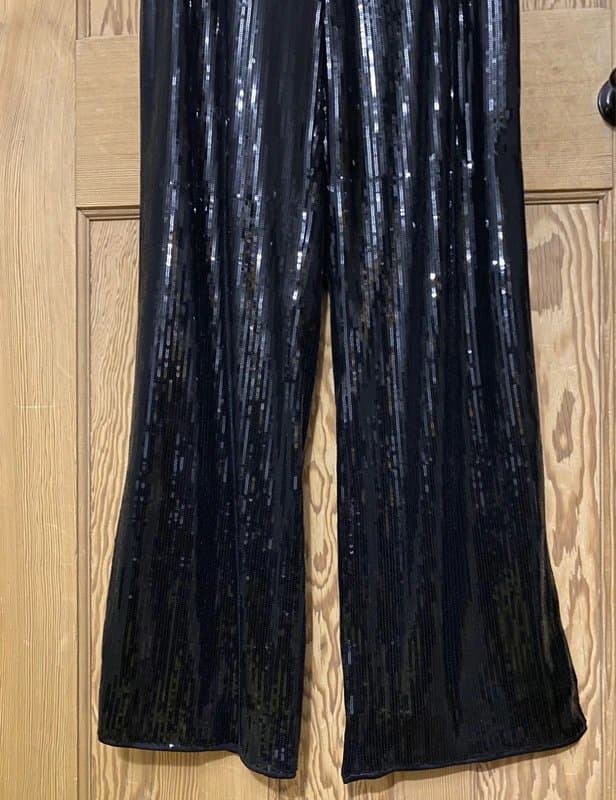 ASOS Kaiia at Asos size 6 Christmas party wide leg sequin trousers