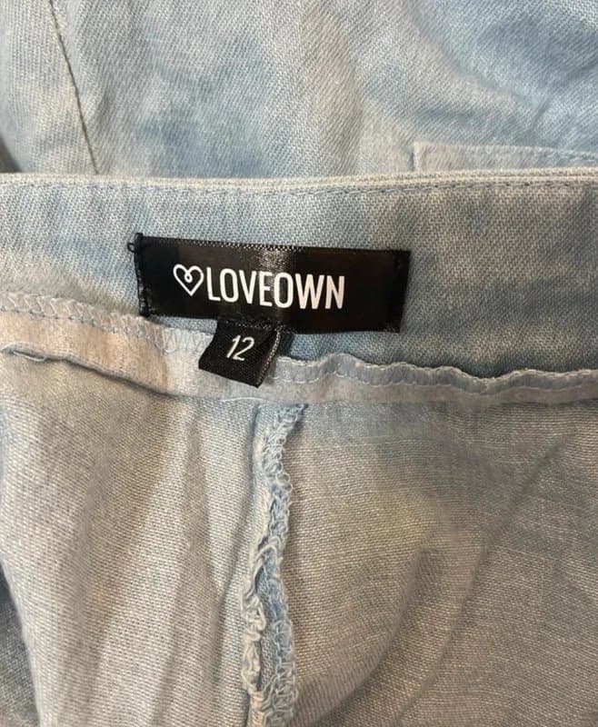 ASOS ASOS Loveown Light blue cargo cuffed pants