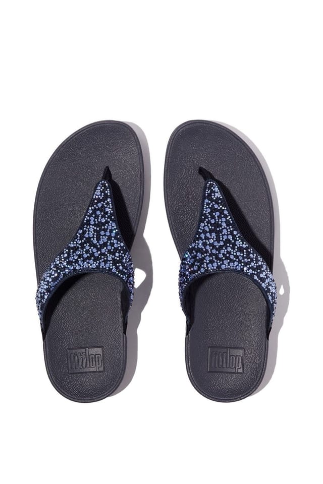 FitFlop FitFlop Women's Lulu Toe Post Hotfix Sandal in Navy - 3