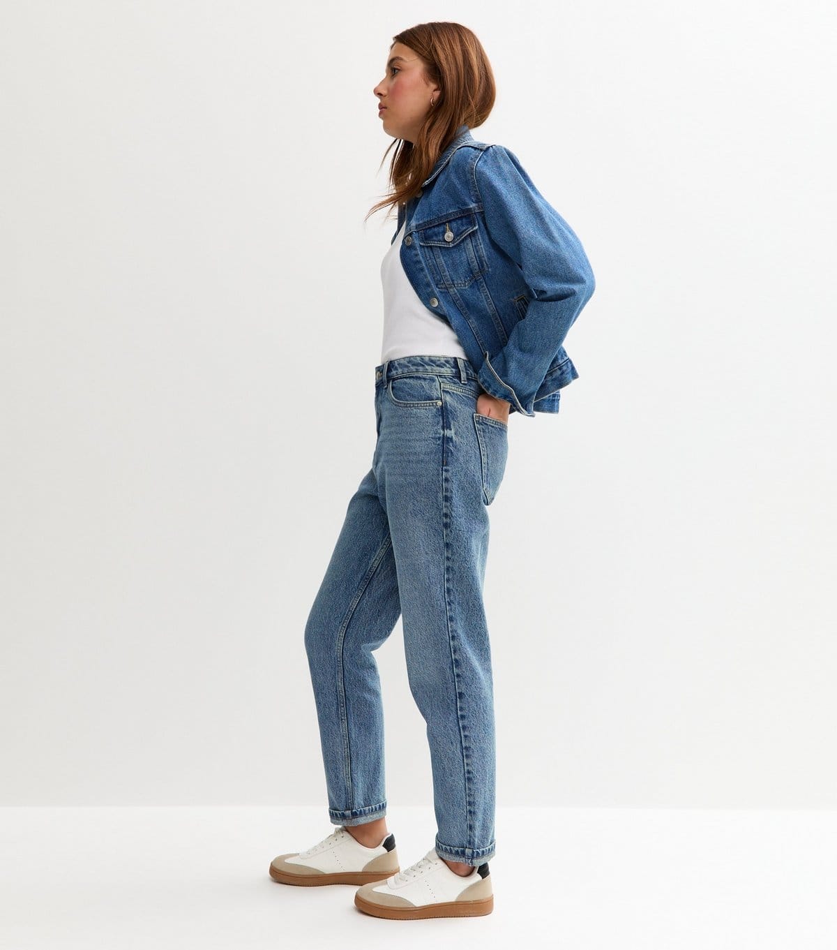 New Look Girls' Blue Mom Jeans New Look - 4